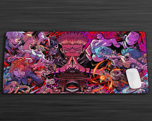 Anime Town Creations Mouse Pad Jujutsu Kaisen Neon Domain Expansion Gaming Mouse Pad Accessories - Anime Jujutsu Kaisen Gaming Mouse Pad