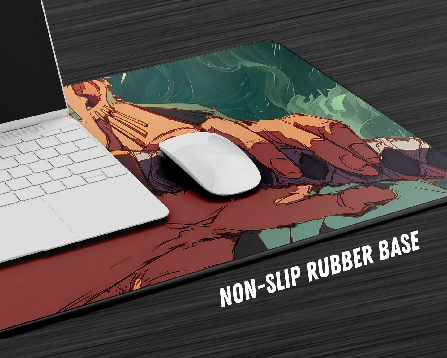 Anime Town Creations Mouse Pad One Piece Zoro Artistic Gaming Mouse Pad Accessories - Anime One Piece Gaming Mouse Pad