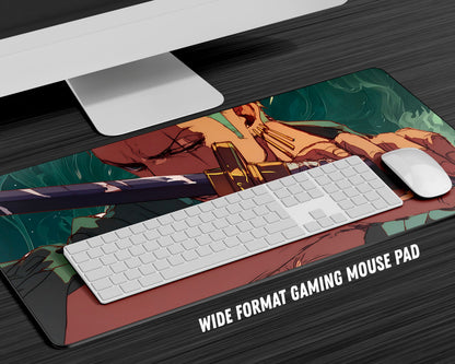 Anime Town Creations Mouse Pad One Piece Zoro Artistic Gaming Mouse Pad Accessories - Anime One Piece Gaming Mouse Pad