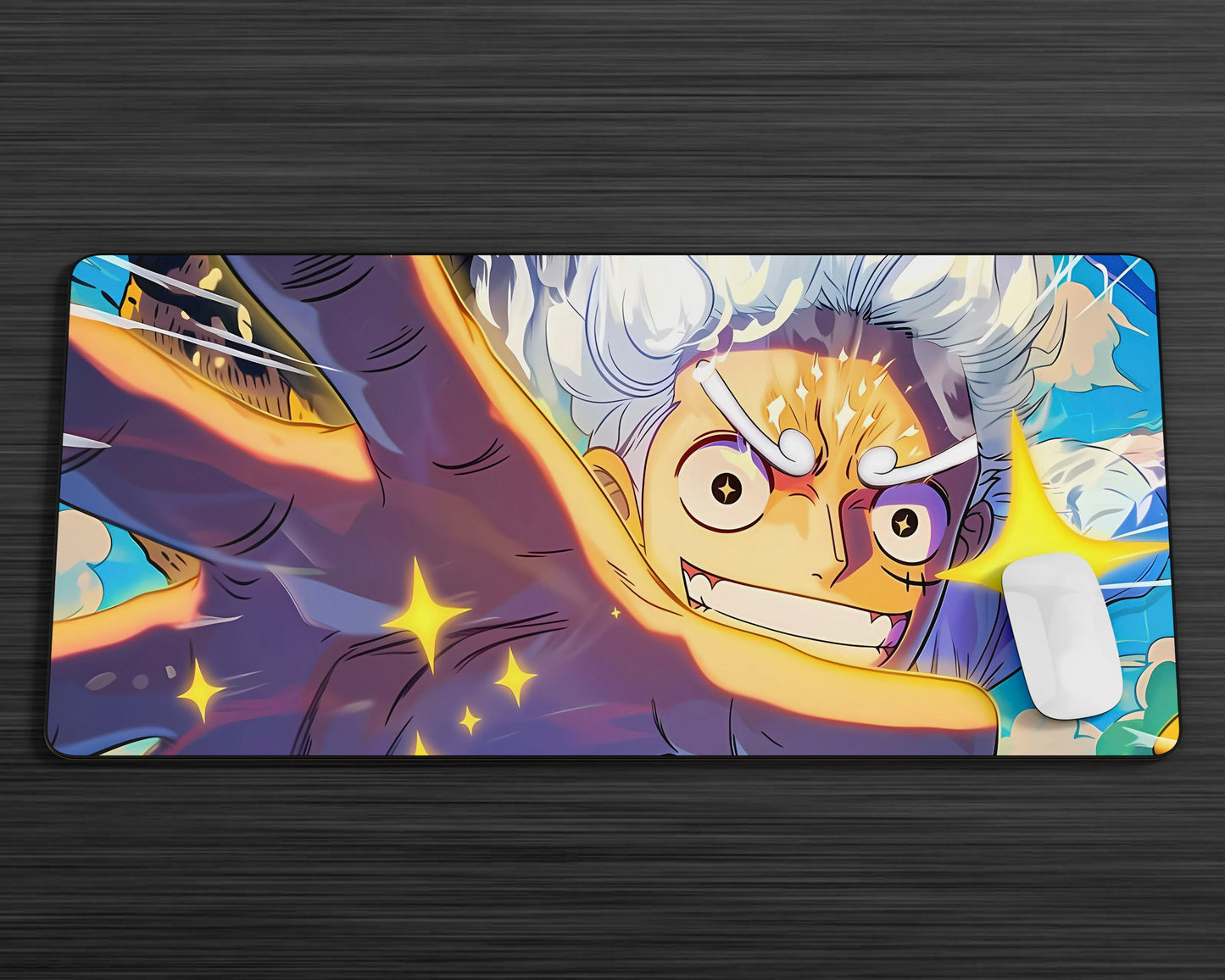 Anime Town Creations Mouse Pad One Piece Luffy Gear 5 Joyboy Gaming Mouse Pad Accessories - Anime One Piece Gaming Mouse Pad