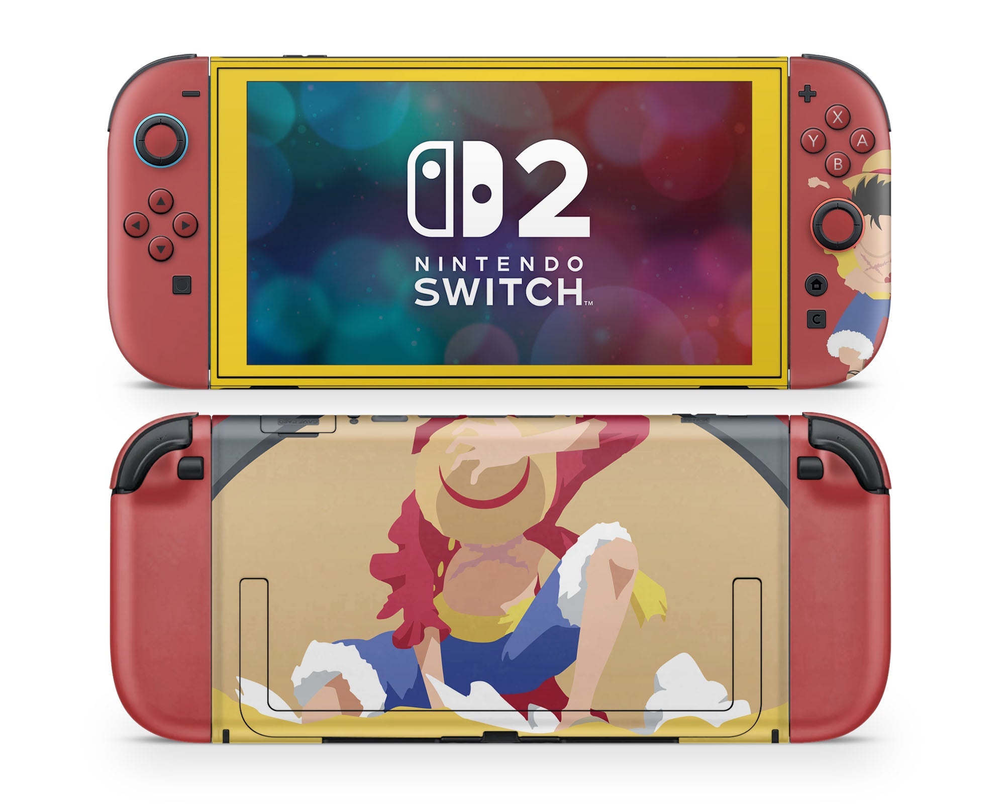 Luffy One Piece Nintendo Switch 2 Switch 2 Skin – Anime Town Creations