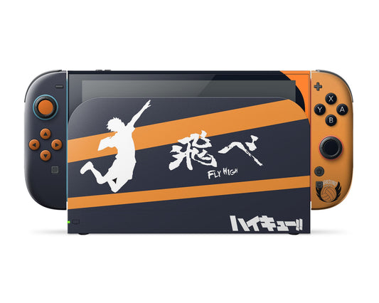 Anime Town Creations Nintendo Switch 2 Haikyuu Fly High Vinyl only Skins - Anime Haikyuu Switch 2 Skin