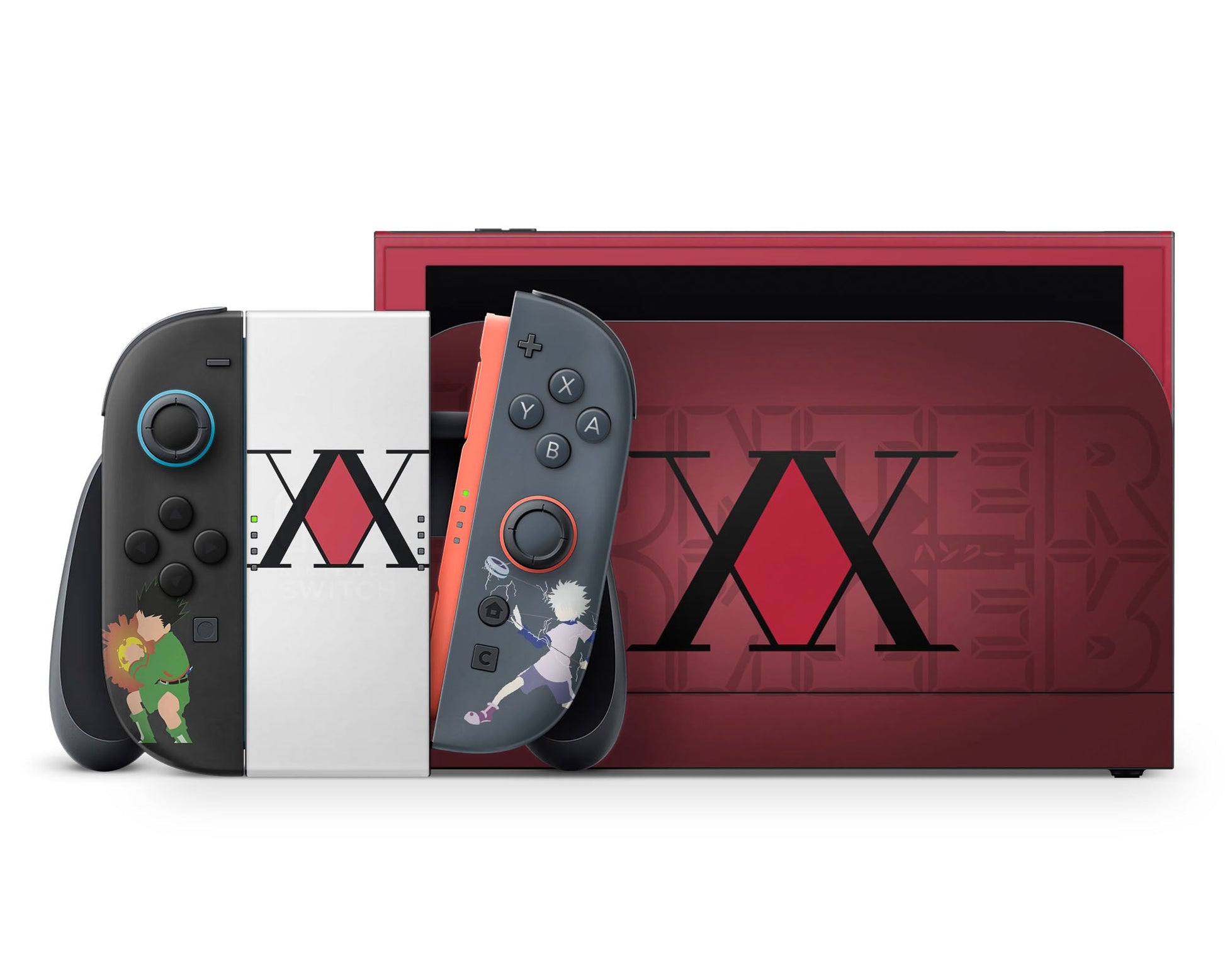 Anime Town Creations Nintendo Switch 2 Hunter x Hunter Minimalist Vinyl +Tempered Glass Skins - Anime Hunter x Hunter Switch 2 Skin