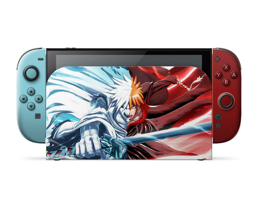 Anime Town Creations Nintendo Switch 2 Bleach Ichigo vs Zangetsu Vinyl only Skins - Anime Bleach Switch 2 Skin