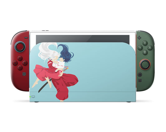 Anime Town Creations Nintendo Switch 2 Inuyasha & Kagome Higurashi Vinyl only Skins - Anime Inuyasha  Switch 2 Skin