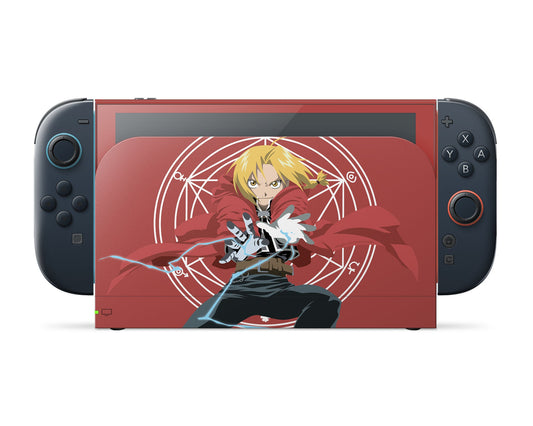 Anime Town Creations Nintendo Switch 2 Full Metal Alchemist Edward & Alphonse Minimalist Vinyl only Skins - Anime Full Metal Alchemist Switch 2 Skin