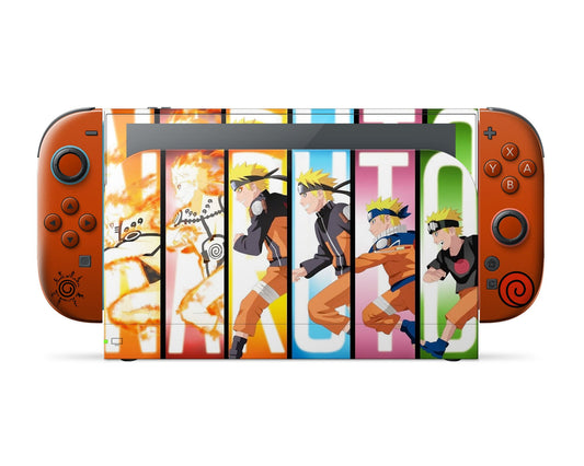 Anime Town Creations Nintendo Switch 2 Naruto Evolution Vinyl only Skins - Anime Naruto Switch 2 Skin