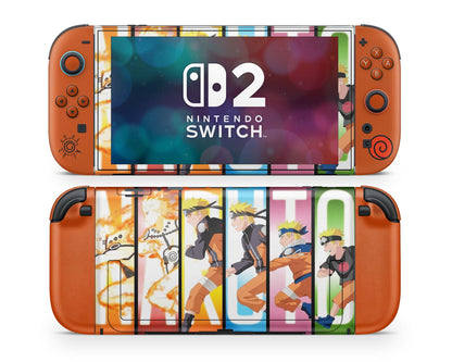 Anime Town Creations Nintendo Switch 2 Naruto Evolution Vinyl only Skins - Anime Naruto Switch 2 Skin