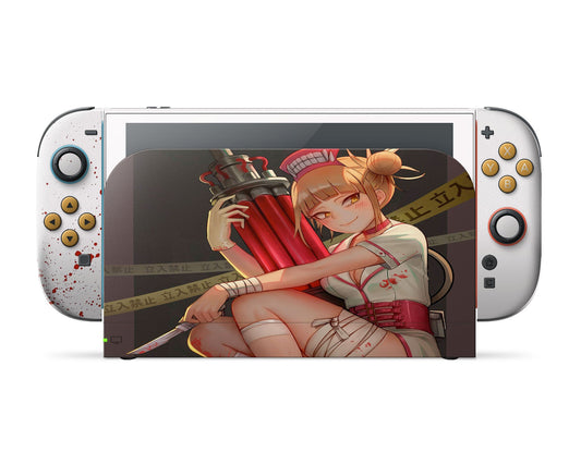 Anime Town Creations Nintendo Switch 2 My Hero Academia Himiko Toga Vinyl only Skins - Anime My Hero Academia Switch 2 Skin