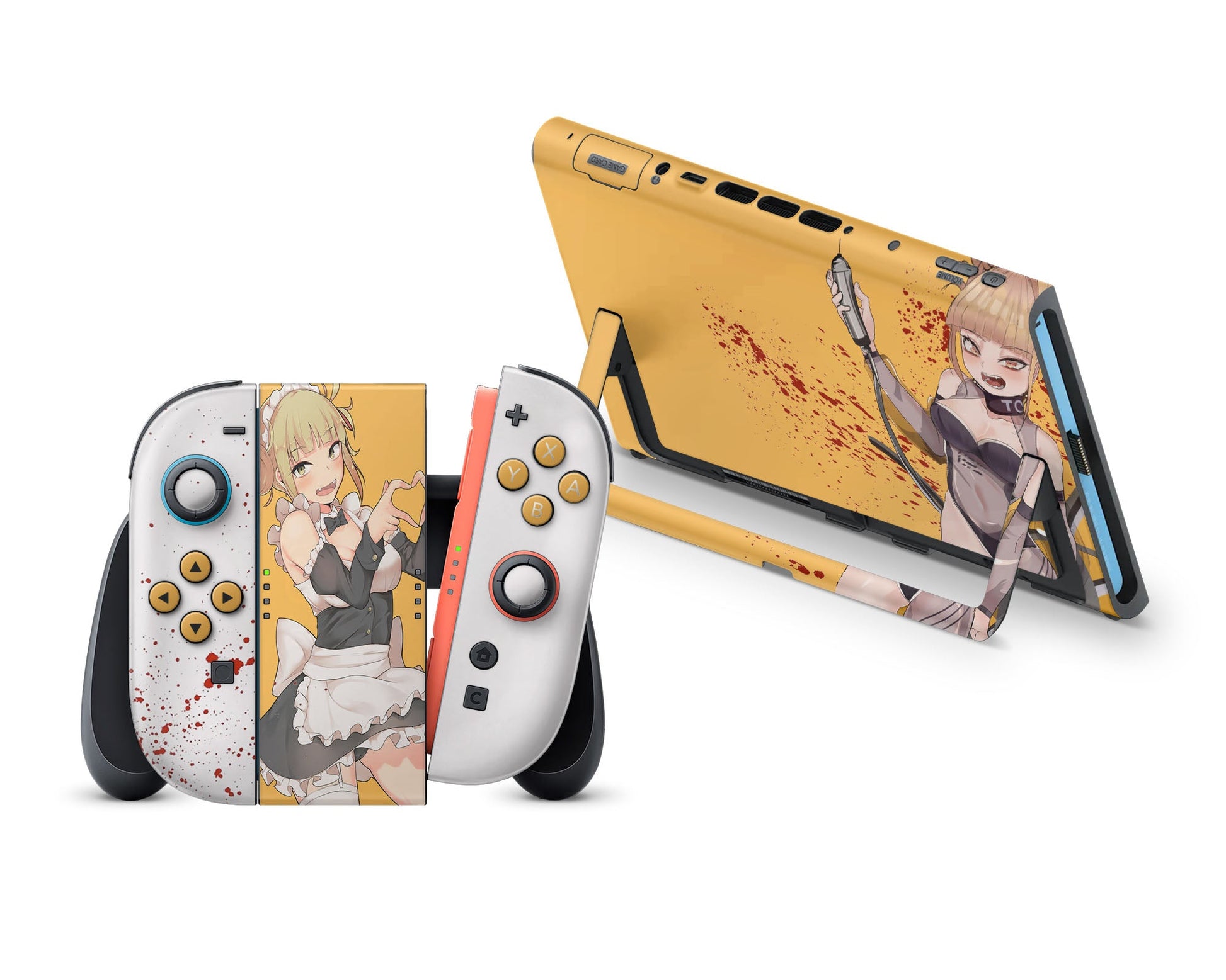 Anime Town Creations Nintendo Switch 2 My Hero Academia Himiko Toga Vinyl +Tempered Glass Skins - Anime My Hero Academia Switch 2 Skin