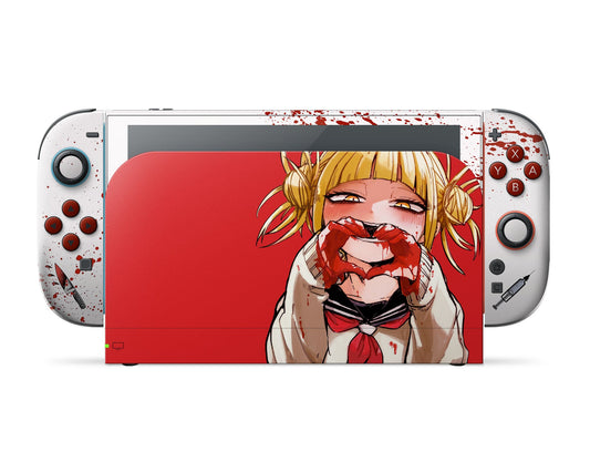 Anime Town Creations Nintendo Switch 2 My Hero Academia Himiko Toga Red Vinyl only Skins - Anime My Hero Academia Switch 2 Skin