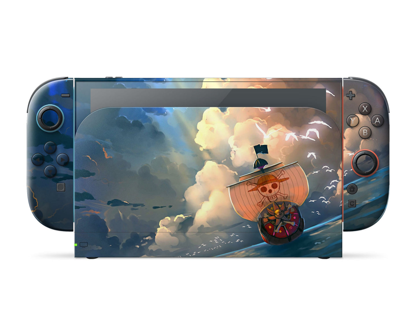 Anime Town Creations Nintendo Switch 2 One Piece A Thousand Sunny Vinyl only Skins - Anime One Piece Switch 2 Skin