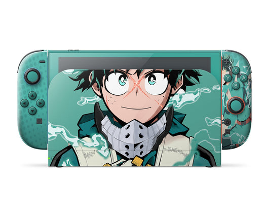 Anime Town Creations Nintendo Switch 2 My Hero Academia Deku Minimalist Vinyl only Skins - Anime My Hero Academia Switch 2 Skin