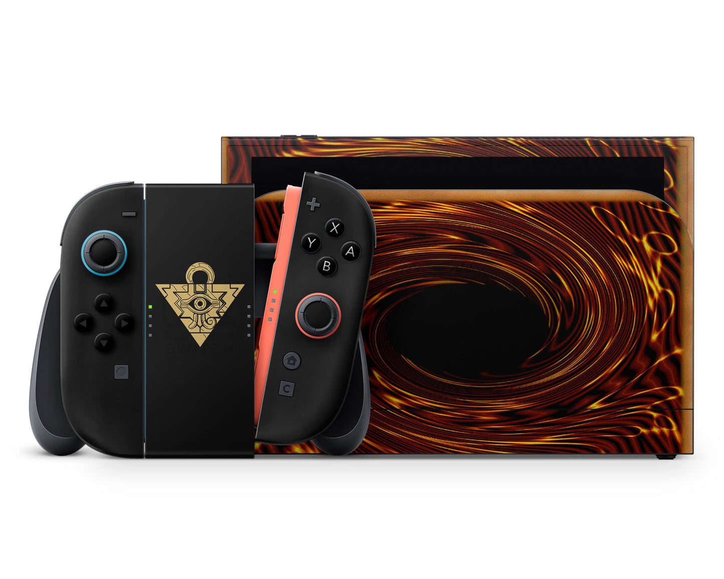 Anime Town Creations Nintendo Switch 2 Yugioh Card Vinyl +Tempered Glass Skins - Anime Yu-Gi-Oh Switch 2 Skin
