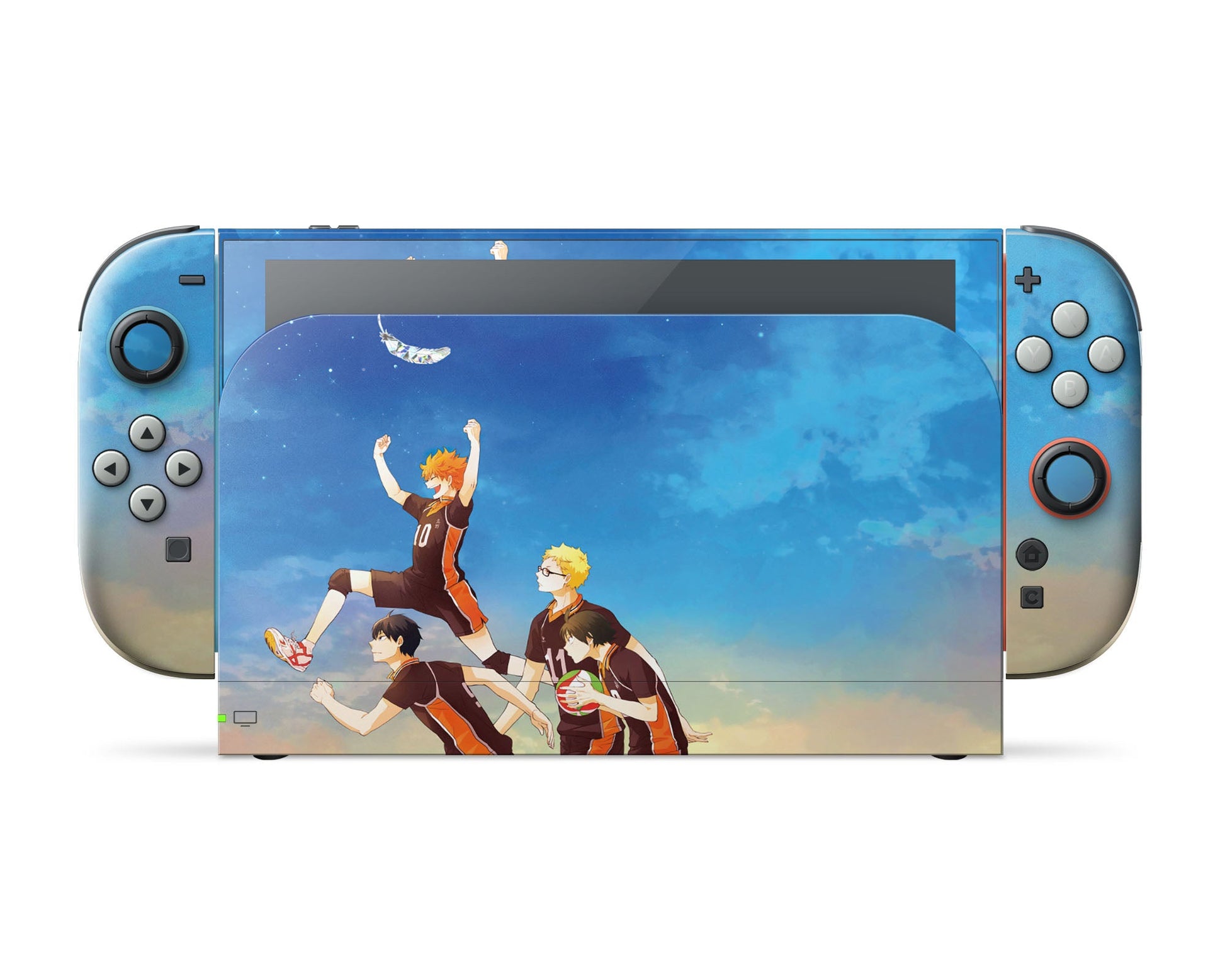 Anime Town Creations Nintendo Switch 2 Haikyuu Blue Skies Vinyl only Skins - Anime Haikyuu Switch 2 Skin