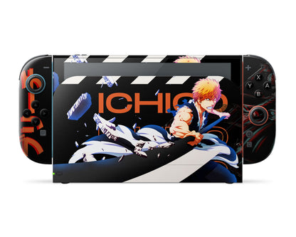 Anime Town Creations Nintendo Switch 2 Bleach Kurosaki Ichigo Vinyl only Skins - Anime Bleach Switch 2 Skin
