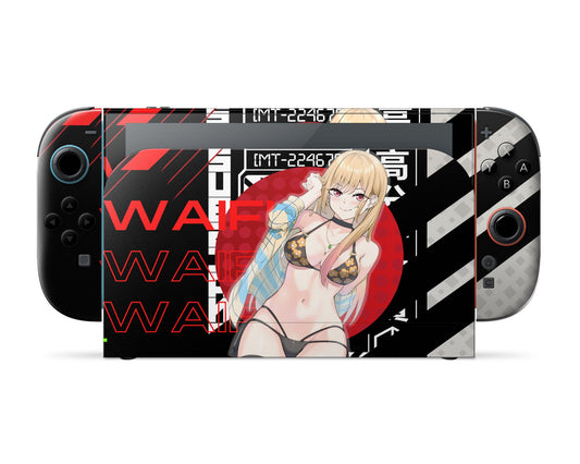 Anime Town Creations Nintendo Switch 2 My Dress up Darling Marin Waifu Vinyl only Skins - Anime My Dress Up Darling Switch 2 Skin