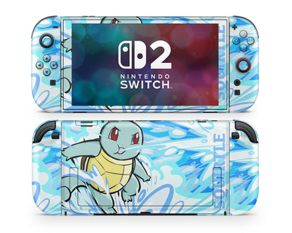 Anime Town Creations Nintendo Switch 2 Pokemon Squirtle Vinyl only Skins - Anime Pokemon Switch 2 Skin
