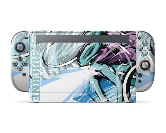 Anime Town Creations Nintendo Switch 2 Pokemon Suicune Vinyl only Skins - Anime Pokemon Switch 2 Skin