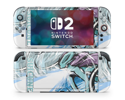 Anime Town Creations Nintendo Switch 2 Pokemon Suicune Vinyl only Skins - Anime Pokemon Switch 2 Skin