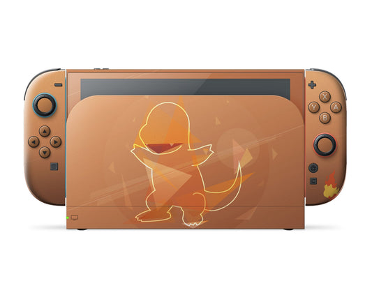 Anime Town Creations Nintendo Switch 2 Pokemon Charmander Flame Vinyl only Skins - Anime Pokemon Switch 2 Skin