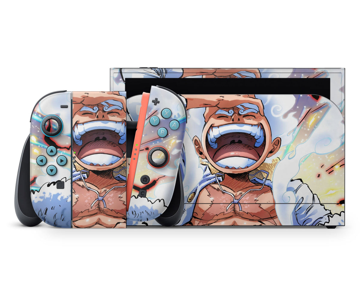 Luffy Nintendo One Piece Luffy Gear 5 Awakening Nintendo Switch 2 Switch 2 Skin ...
