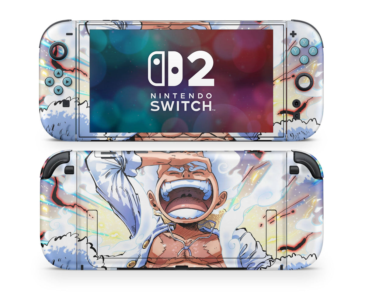 Luffy Nintendo One Piece Luffy Gear 5 Awakening Nintendo Switch 2 Switch 2 Skin ...