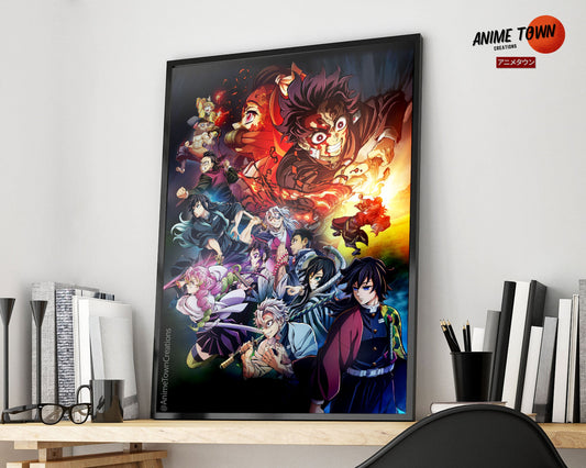 Anime Town Creations Poster Demon Slayer Hashira Training Arc 5" x 7" Home Goods - Anime Demon Slayer Poster