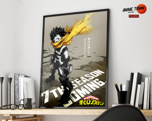 Anime Town Creations Poster My Hero Academia Midoriya Season 7 5" x 7" Home Goods - Anime My Hero Academia Poster