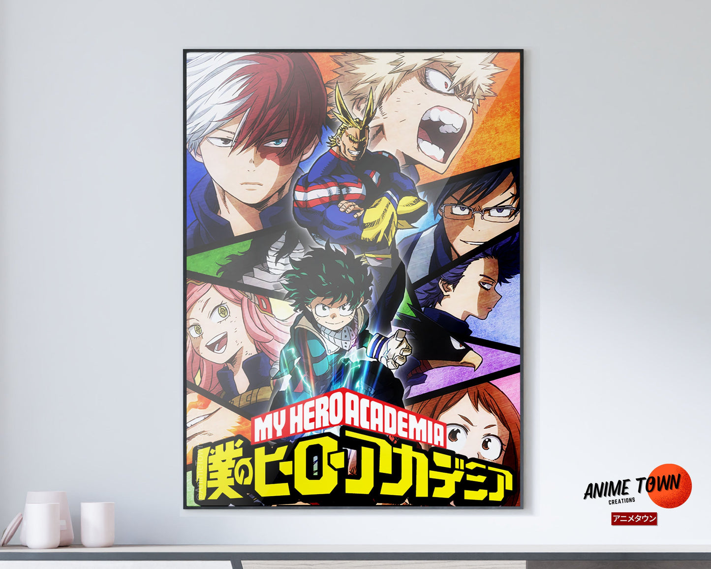 Anime Town Creations Poster My Hero Academia Panels 11" x 17" Home Goods - Anime My Hero Academia Poster