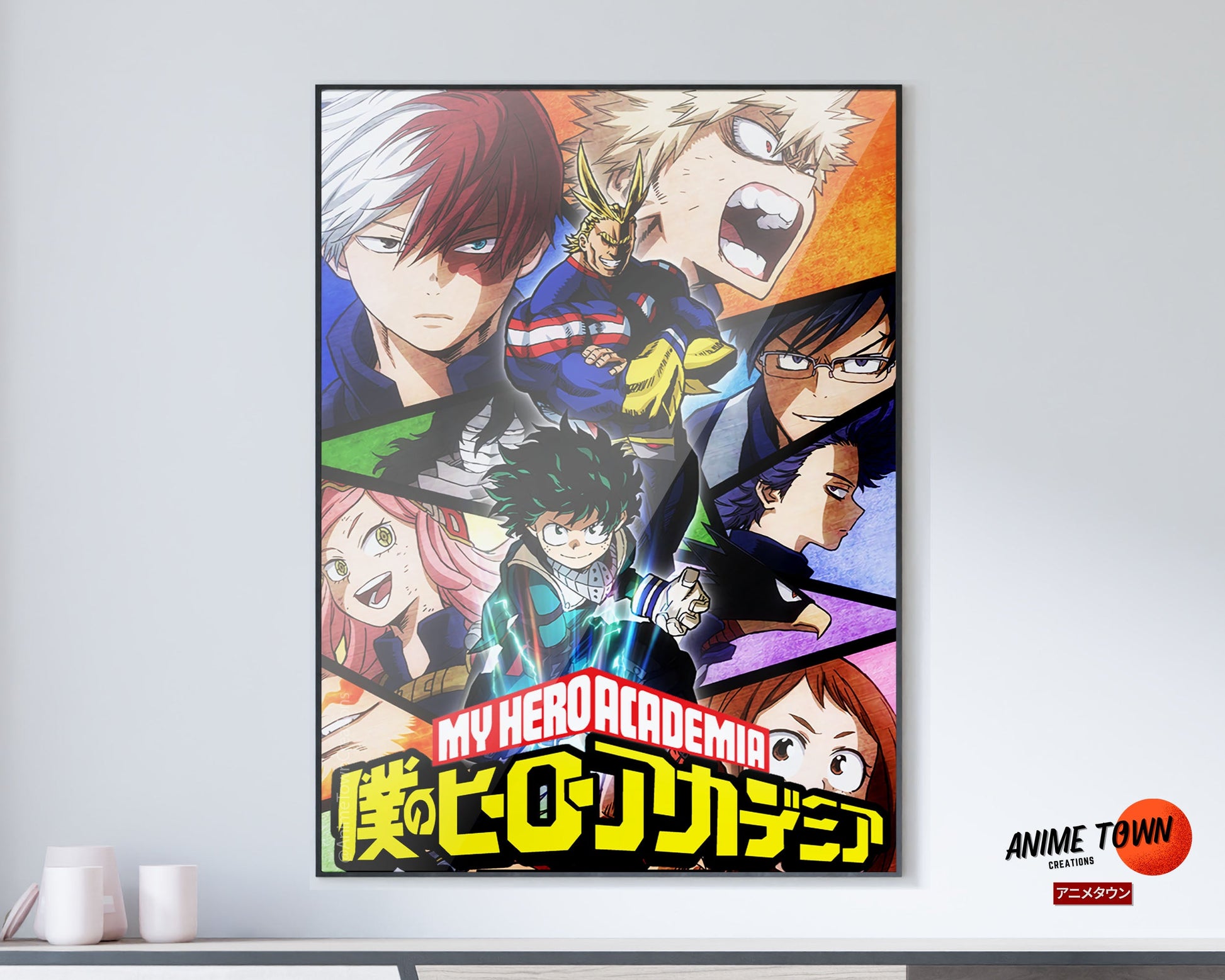 Anime Town Creations Poster My Hero Academia Panels 11" x 17" Home Goods - Anime My Hero Academia Poster