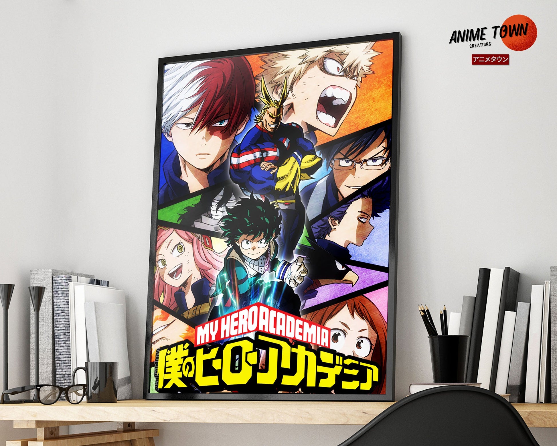 Anime Town Creations Poster My Hero Academia Panels 5" x 7" Home Goods - Anime My Hero Academia Poster