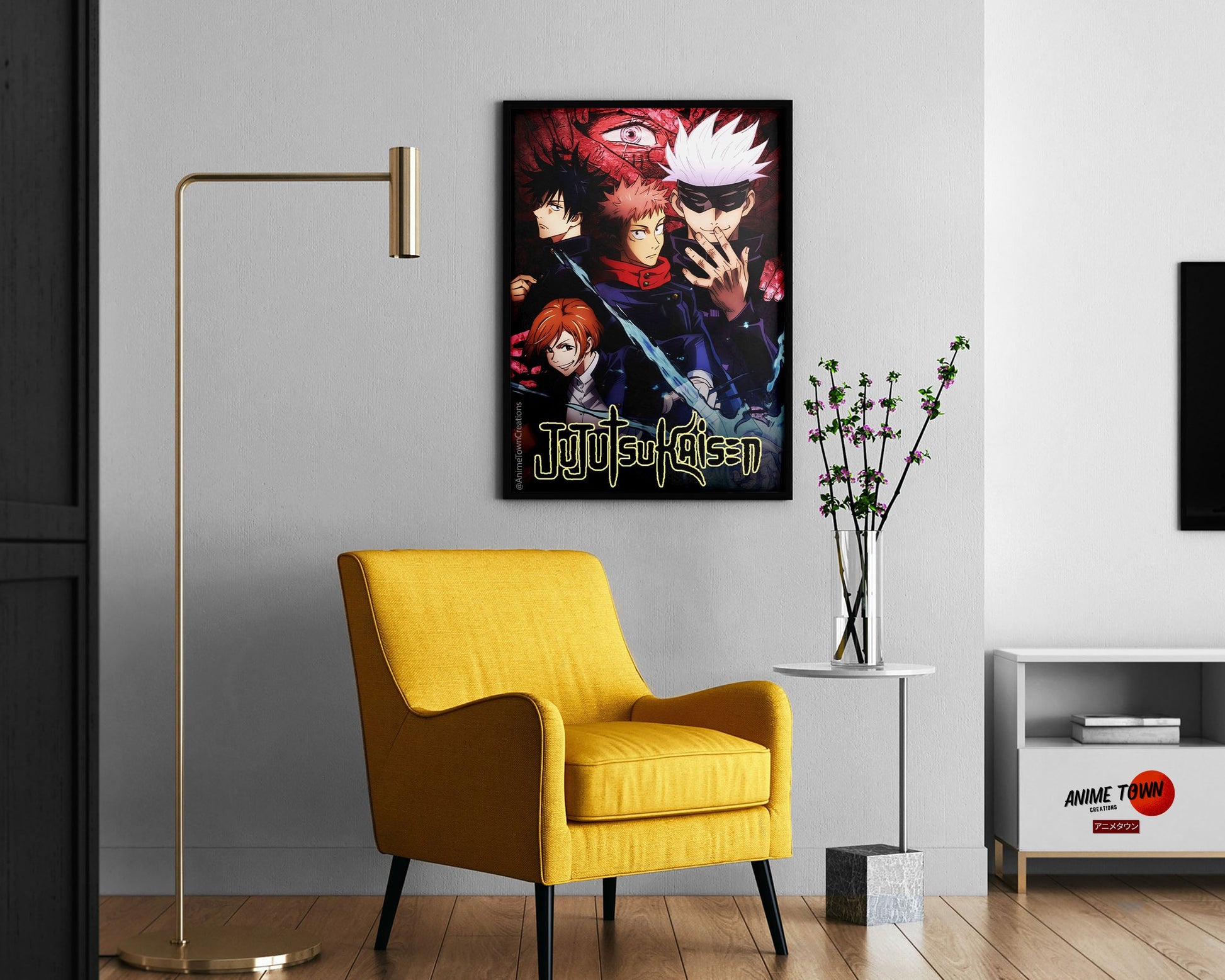 Anime Town Creations Poster Jujutsu Kaisen Manga Cover 11" x 17" Home Goods - Anime Jujutsu Kaisen Poster