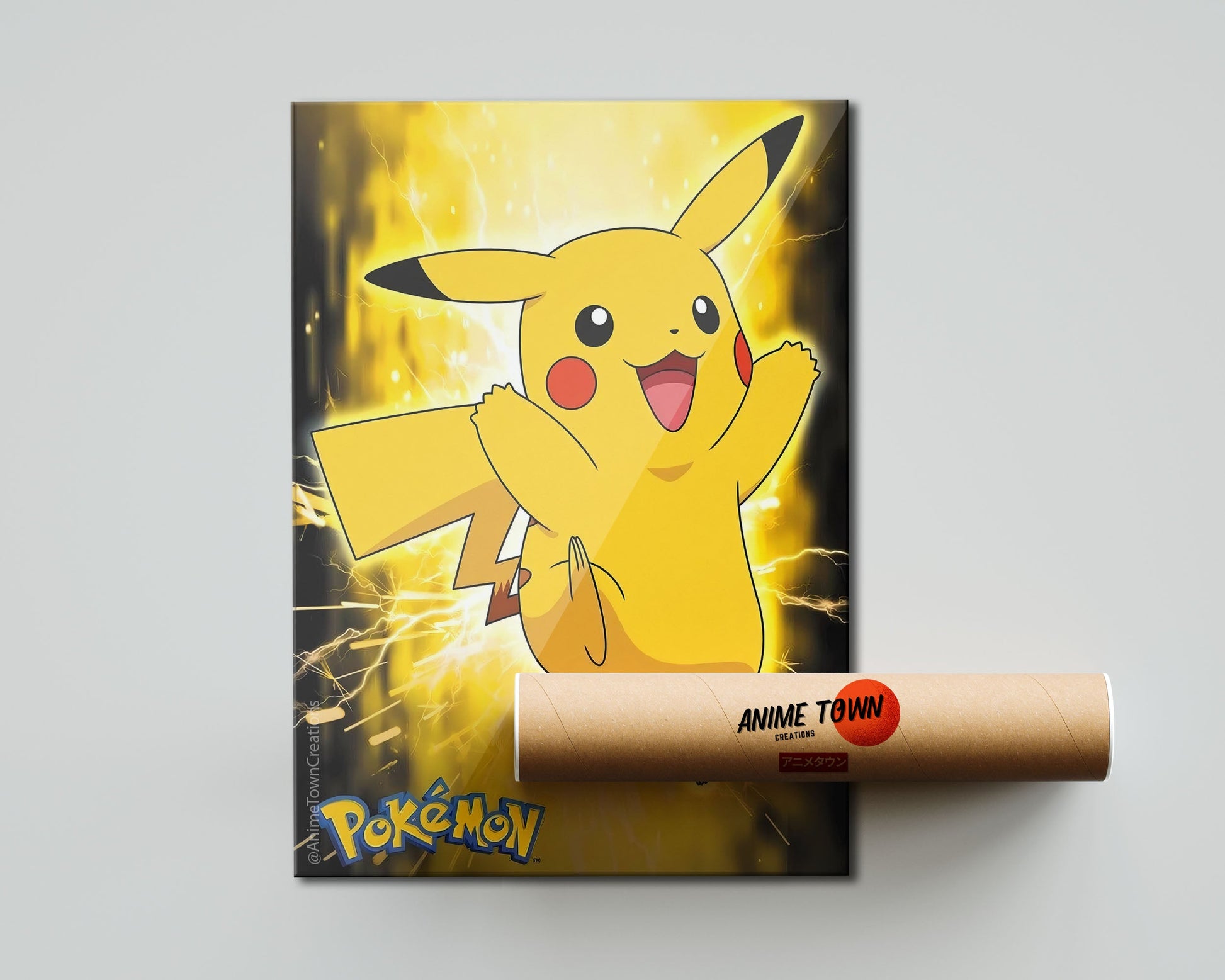 Anime Town Creations Poster Pokemon Pikachu 5" x 7" Home Goods - Anime Pokemon Poster
