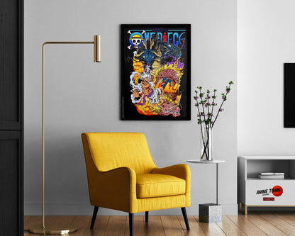 Anime Town Creations Poster One Piece Luffy Gear 5 Kaido Ultra 11" x 17" Home Goods - Anime One Piece Poster