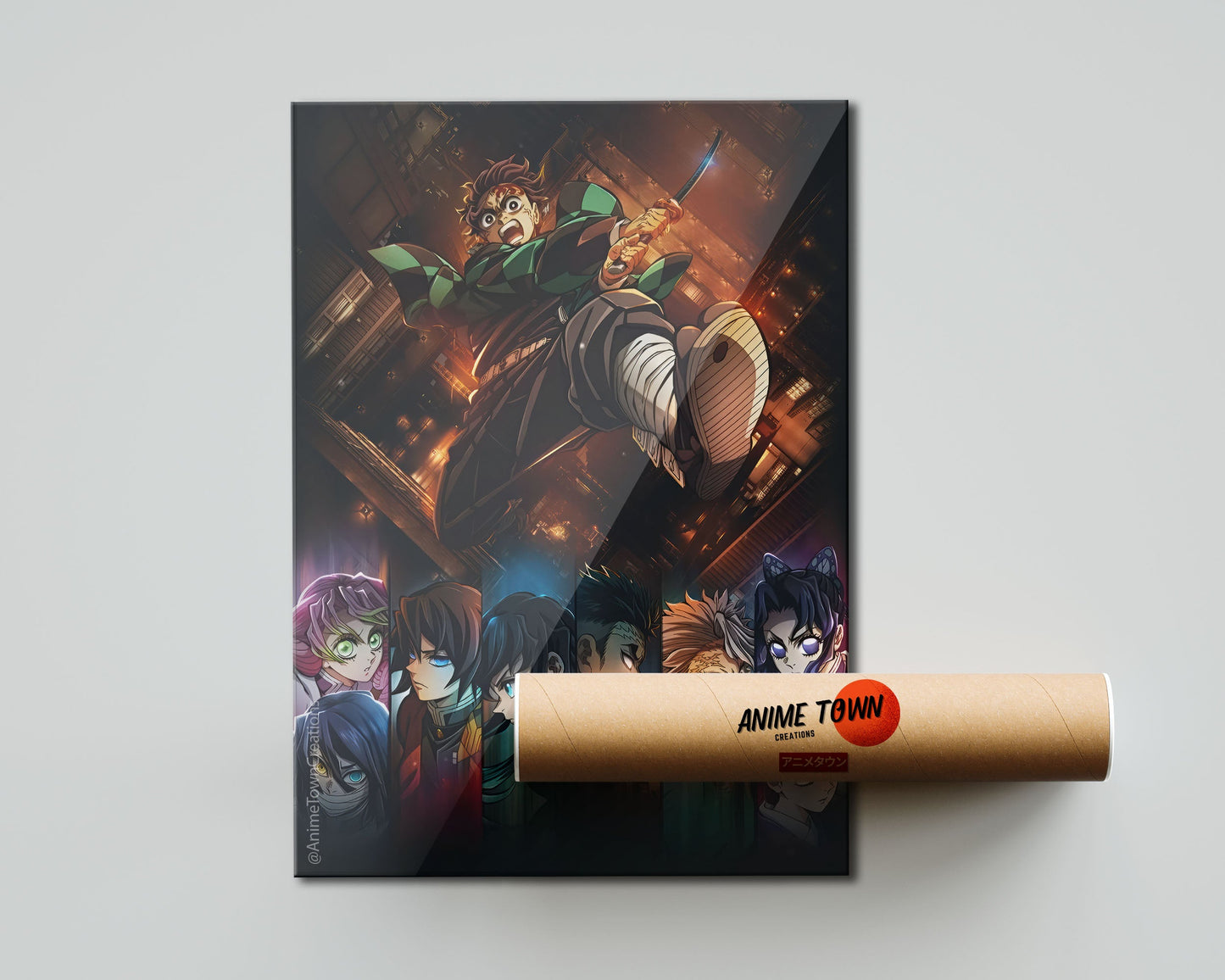 Anime Town Creations Poster Demon Slayer Infinity Castle Launch 5" x 7" Home Goods - Anime Demon Slayer Poster