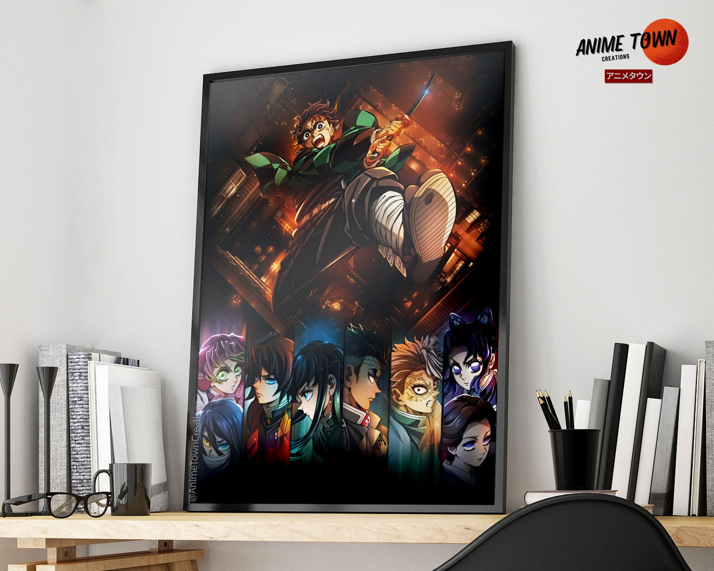 Anime Town Creations Poster Demon Slayer Infinity Castle Launch 5" x 7" Home Goods - Anime Demon Slayer Poster