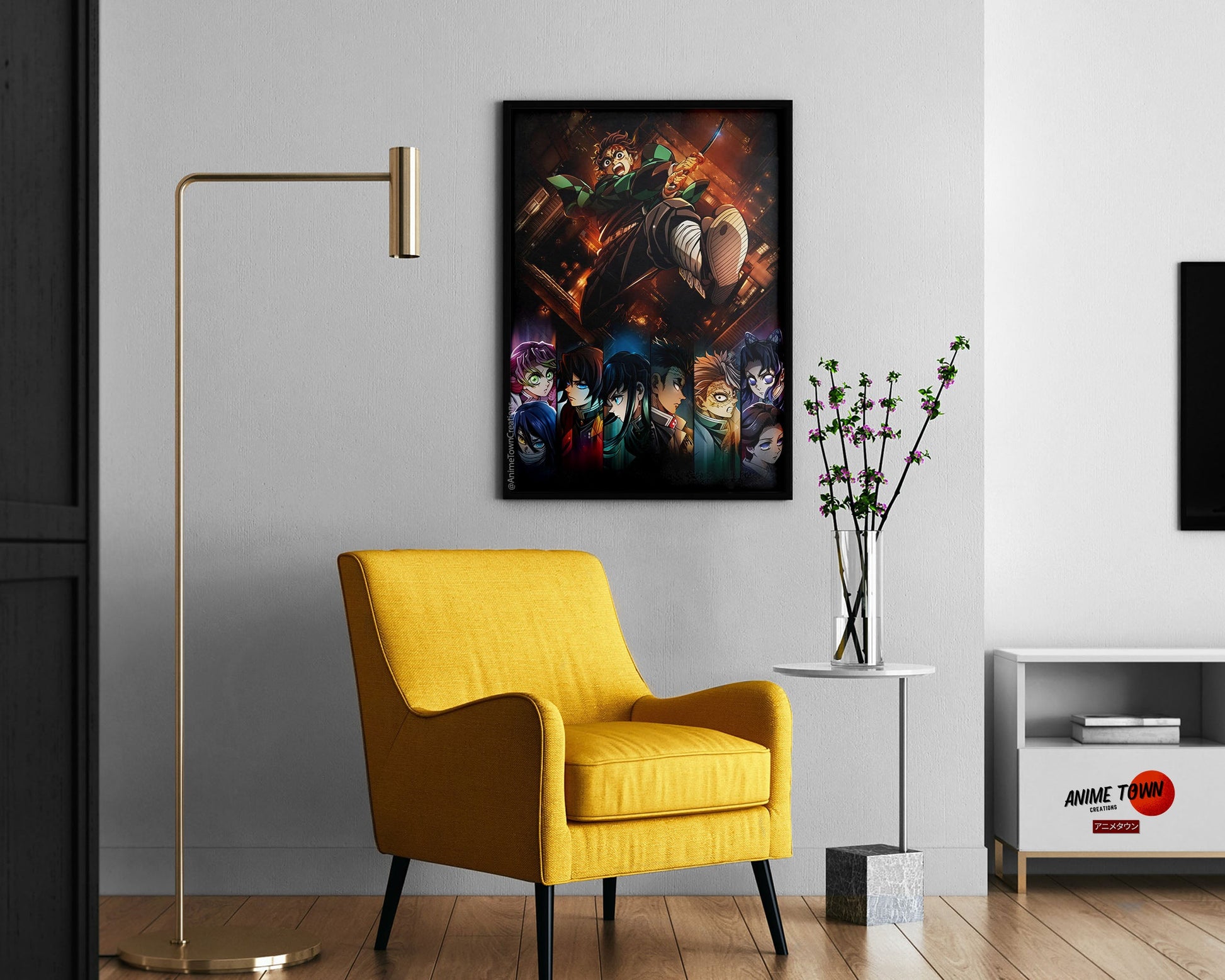 Anime Town Creations Poster Demon Slayer Infinity Castle Launch 11" x 17" Home Goods - Anime Demon Slayer Poster