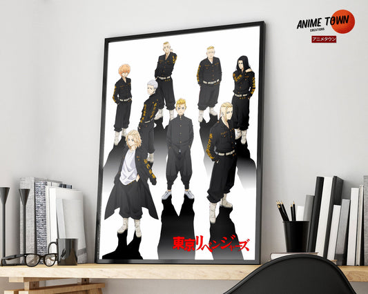 Anime Town Creations Poster Tokyo Manji Gang 5" x 7" Home Goods - Anime Tokyo Revengers Poster