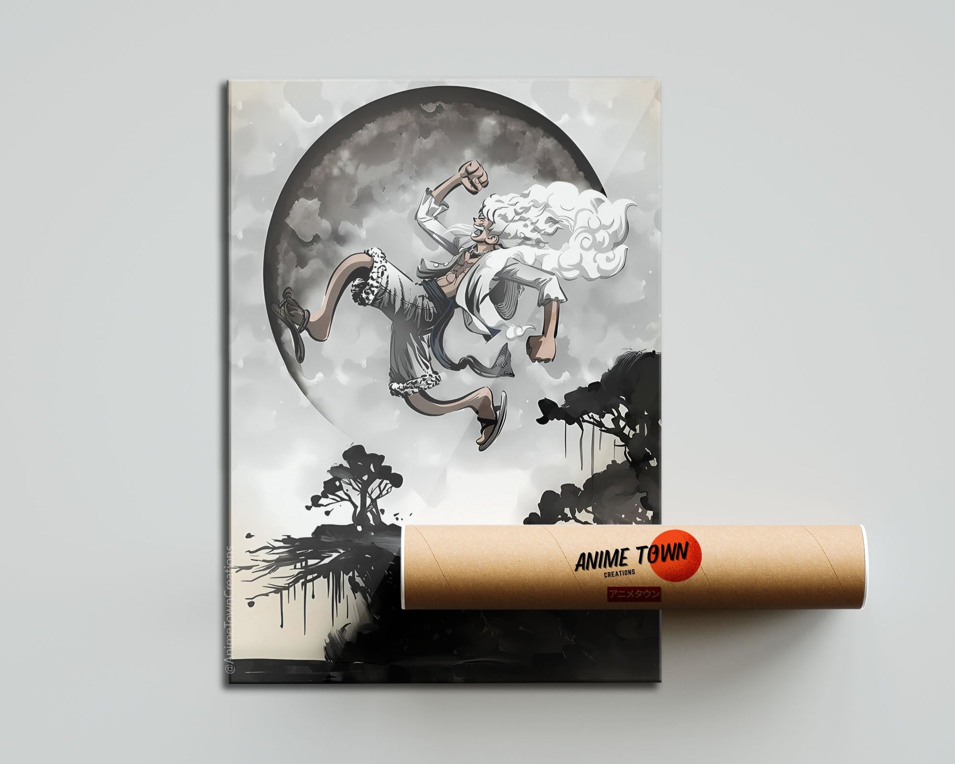 gear 5 moon One Piece Gear 5 Moon Poster Poster – Anime Town Creations