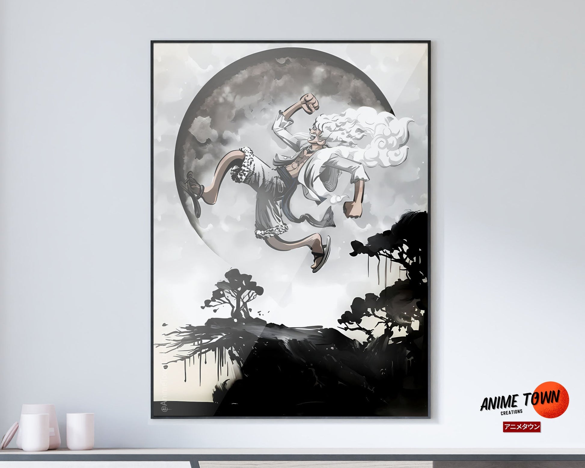 gear 5 moon One Piece Gear 5 Moon Poster Poster – Anime Town Creations
