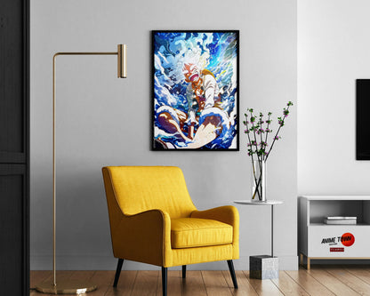 Anime Town Creations Poster One Piece Luffy Gear 5 Joyboy 11" x 17" Home Goods - Anime One Piece Poster