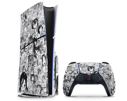 Anime Town Creations PS5 Slim Ahegao Manga PS5 Slim Skins - Anime Ahegao PS5 Slim Skin