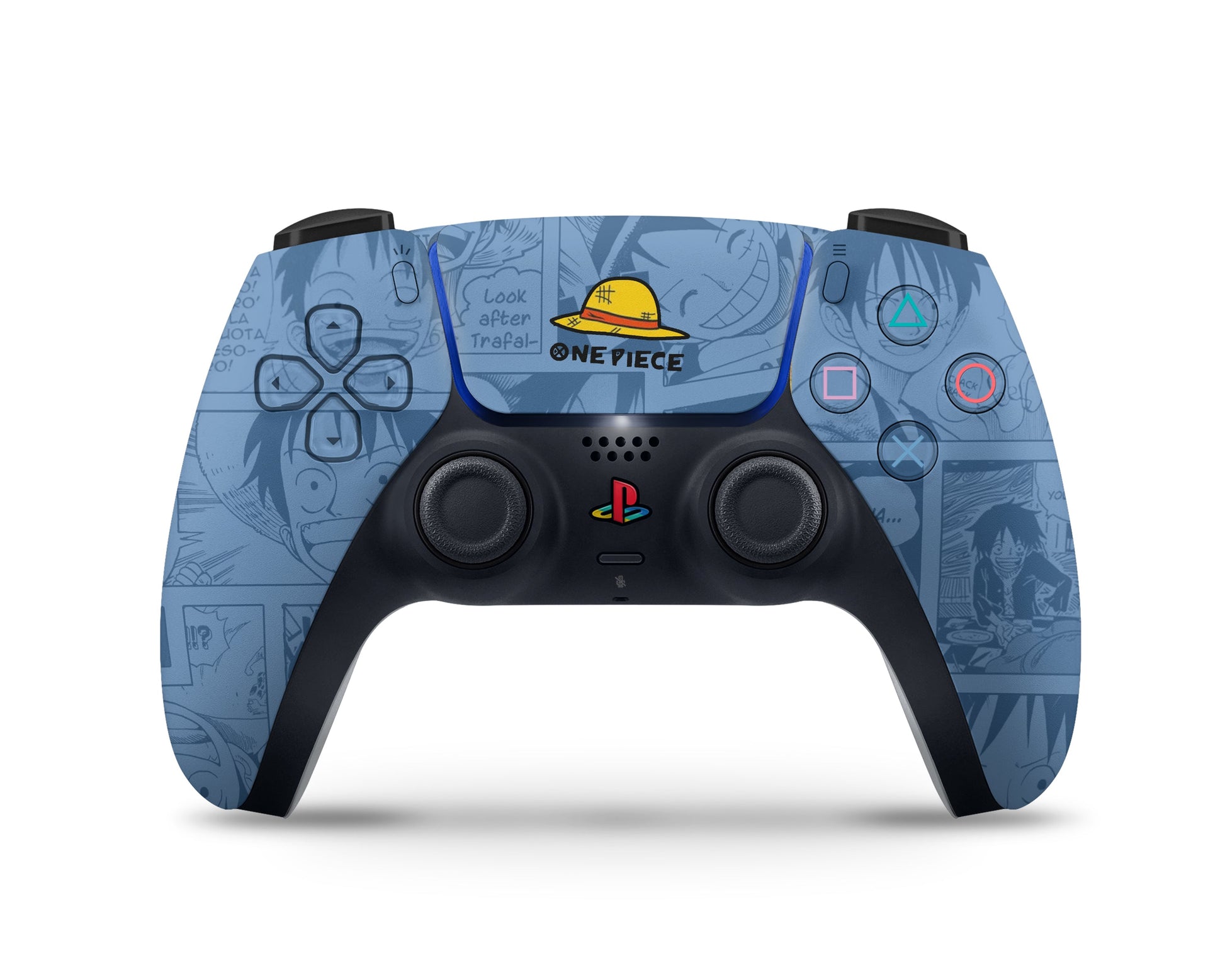 Anime Town Creations PS5 Slim One Piece Luffy Manga PS5 Slim Skins - Anime One Piece PS5 Slim Skin