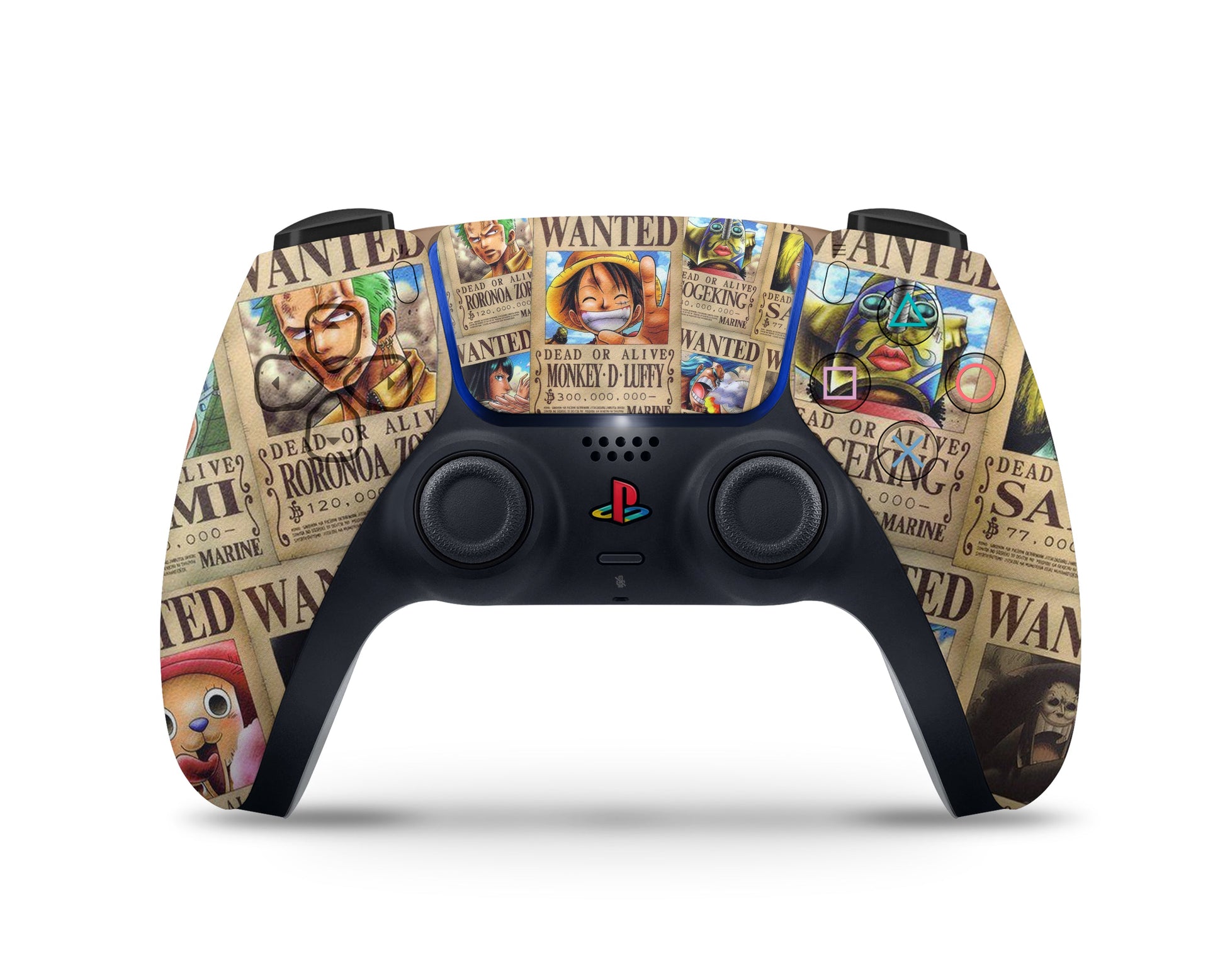 Anime Town Creations PS5 Slim One Piece Wanted Luffy PS5 Slim Skins - Anime One Piece PS5 Slim Skin