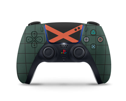 Anime Town Creations PS5 Slim Katsuki Bakugo Minimalist PS5 Slim Skins - Anime My Hero Academia PS5 Slim Skin