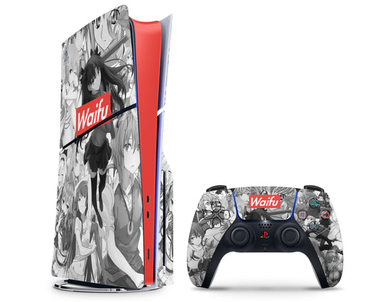 Anime Town Creations PS5 Slim Waifu PS5 Slim Skins - Anime 18+ PS5 Slim Skin
