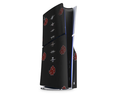 Anime Town Creations PS5 Slim Naruto Akatsuki Headband PS5 Slim Skins - Anime Naruto PS5 Slim Skin