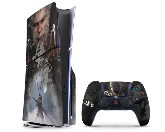 Anime Town Creations PS5 Slim Focus Black Myth Wukong PS5 Slim Skins - Anime  PS5 Slim Skin