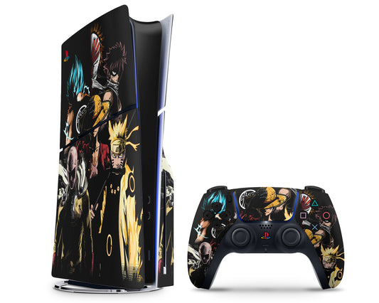 Anime Town Creations PS5 Slim Anime Mashup PS5 Slim Skins - Anime  PS5 Slim Skin